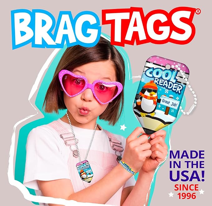Brag Tags Awesome Attendance Heroes Value Pack to Improve Student School &