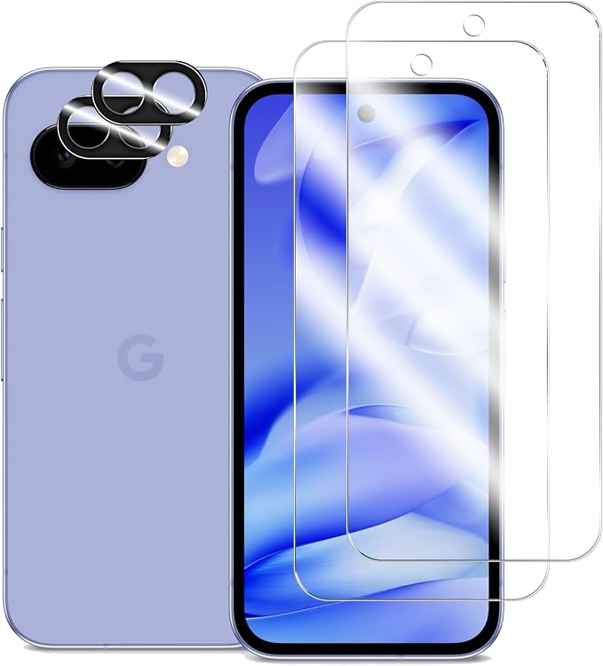 BIGFACE for Pixel 9A Tempered Glass Screen Protector + Camera Lens Protector
