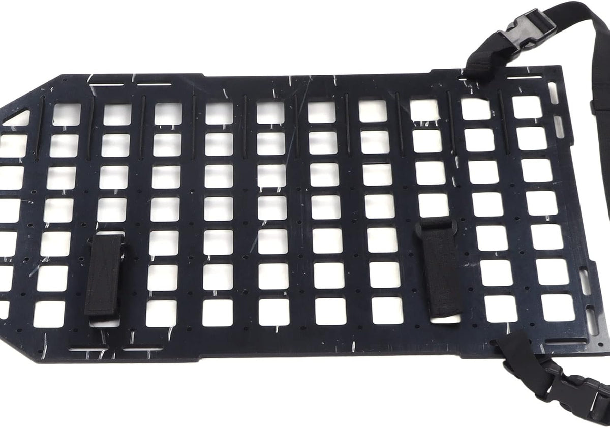 Bnineteenteam Car Backseat Organizer, 21.65x14.17in SUV Backseat Storage Molle Panel with Fastening Straps, for Camping, Off Road Equipment
