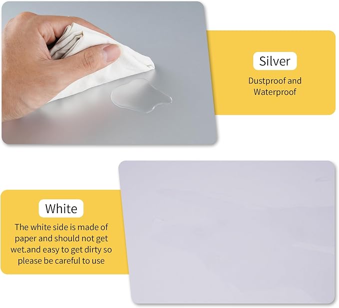 Meking Silver White Photo Backdrop Boards, 2 in 1 Light Reflectors