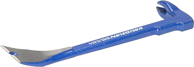 VAUGHAN Bear Claw Scraper Bar, 8 Inch Pry Bar, Nail Puller, Made In The USA, BC/SB8, VN57042