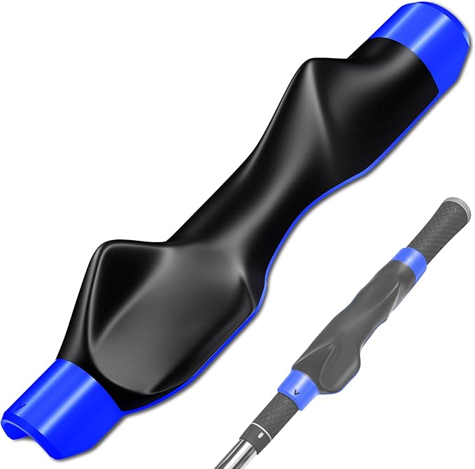 Golf Grip Trainer, Grip Trainer for Golf Clubs - Right Hand Golf Training Aid with Ergonomic Design, Corrects Golf Grip Posture and Improves Swing Accuracy