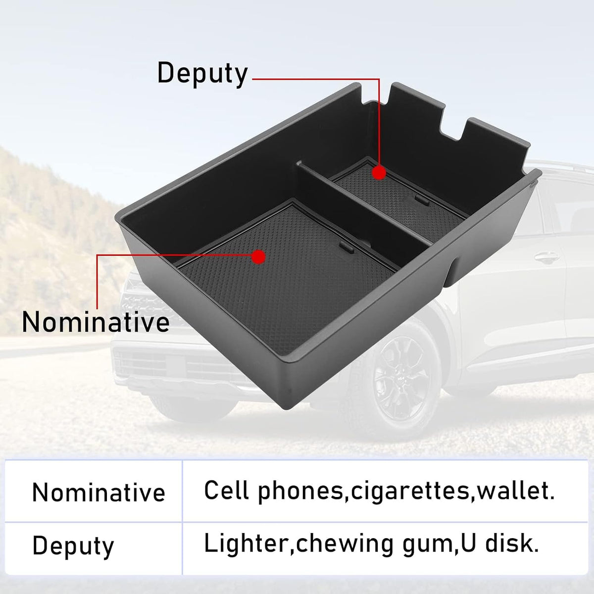 TTCR-II Compatible with Kia Sportage Center Console Organizer 2023-2026