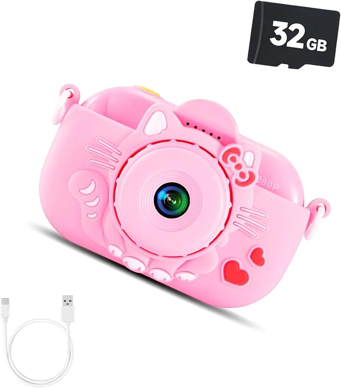 Kids Camera for Toddlers, Christmas Birthday Gifts for 3-9 Year Old Boys and