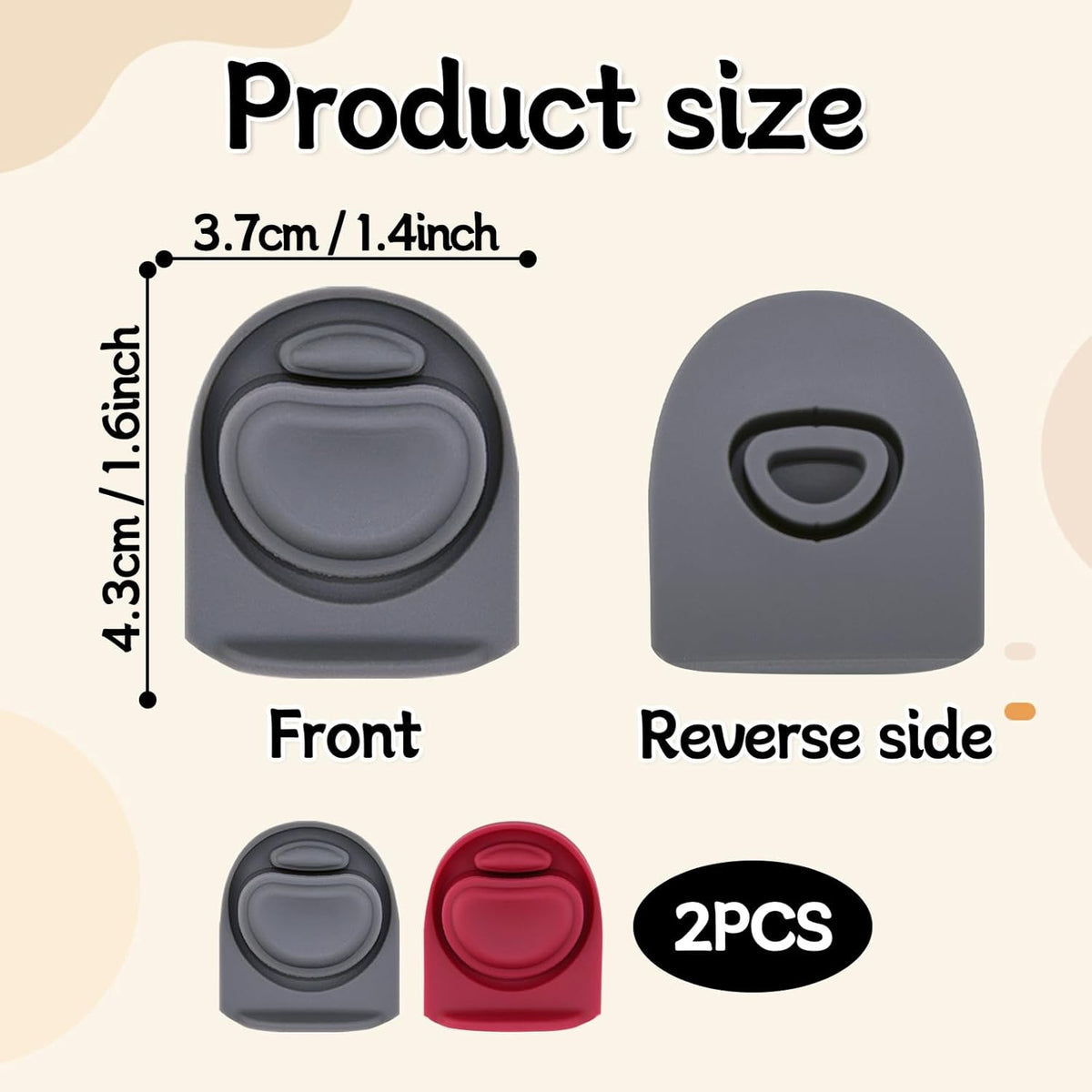 Owala | 2-Pack Replacement Silicone Stopper Seals - Durable Water Bottle Lid Caps for 16-40oz
