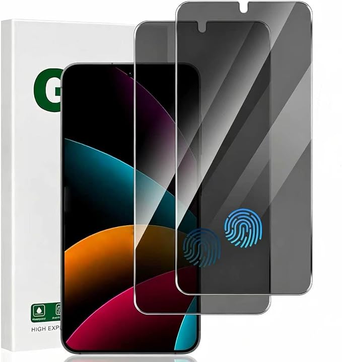 Geviaho Galaxy S22 Privacy Screen Protector Tempered Glass, 9H Hardness 2D