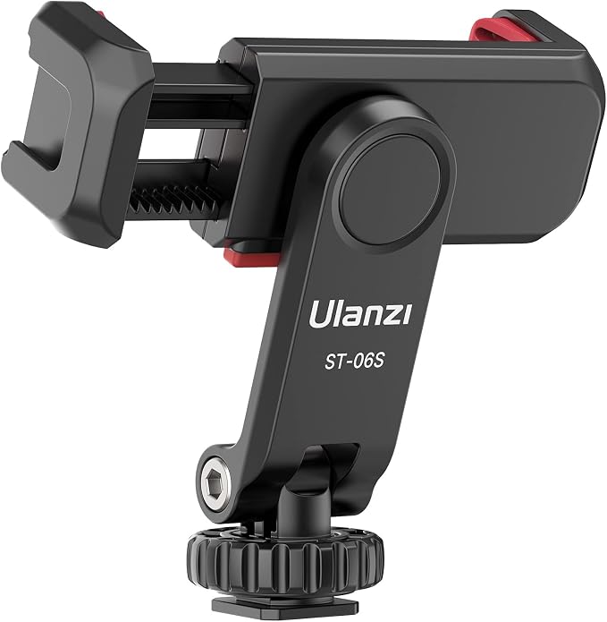 ULANZI ST-06S Phone Tripod Mount, Universal Smartphone Mount Adapter