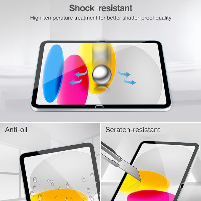ProCase Screen Protector for iPad A16 2025 11th/10th 2022 Generation, 2