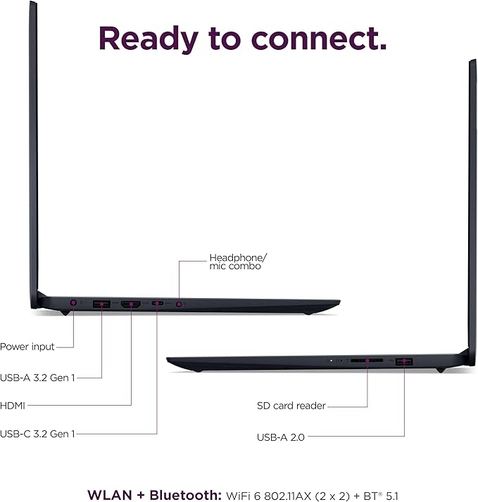 Lenovo Laptop, 15.6" FHD Touchscreen, Intel i5-1335U, 16GB RAM, 1TB SSD | up to 4.60 GHz, WiFi 6, HUB Docking Station, Long Battery Life, Windows 11 Home, 2026 Edition for Home Business