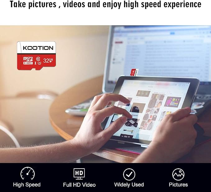 KOOTION 32GB Micro SD Card 2-Pack Class 10 Micro SDHC Card UHS-I Memory Card