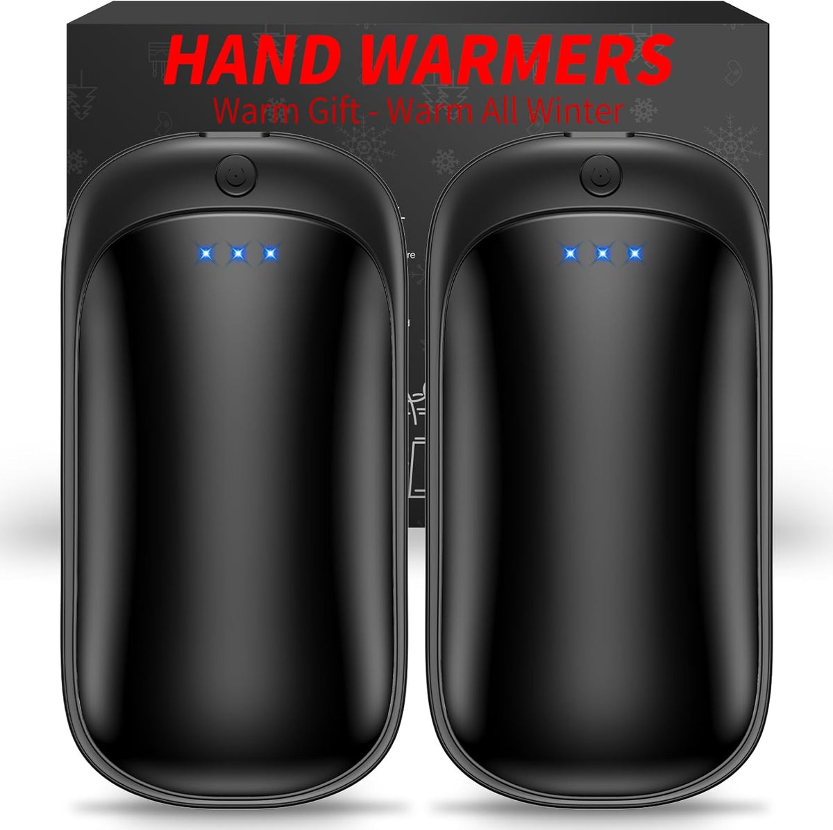 Skiennix Rechargeable Hand Warmers - Portable USB 2-in-1 Electric Warmers for Indoor/Outdoor Use | Perfect Gifts for All Ages