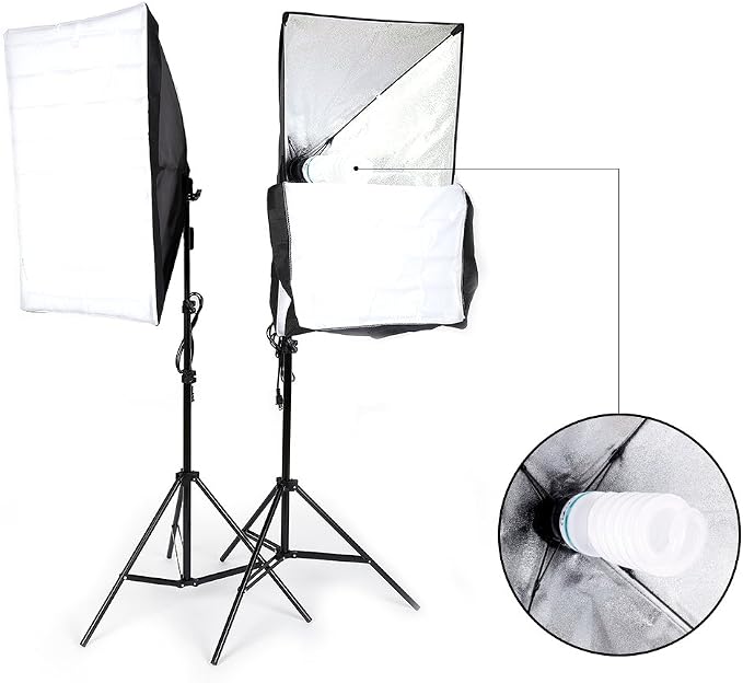 Photography Softbox Lighting Kit, YouTube Starter Kit, Photo Equipment Soft