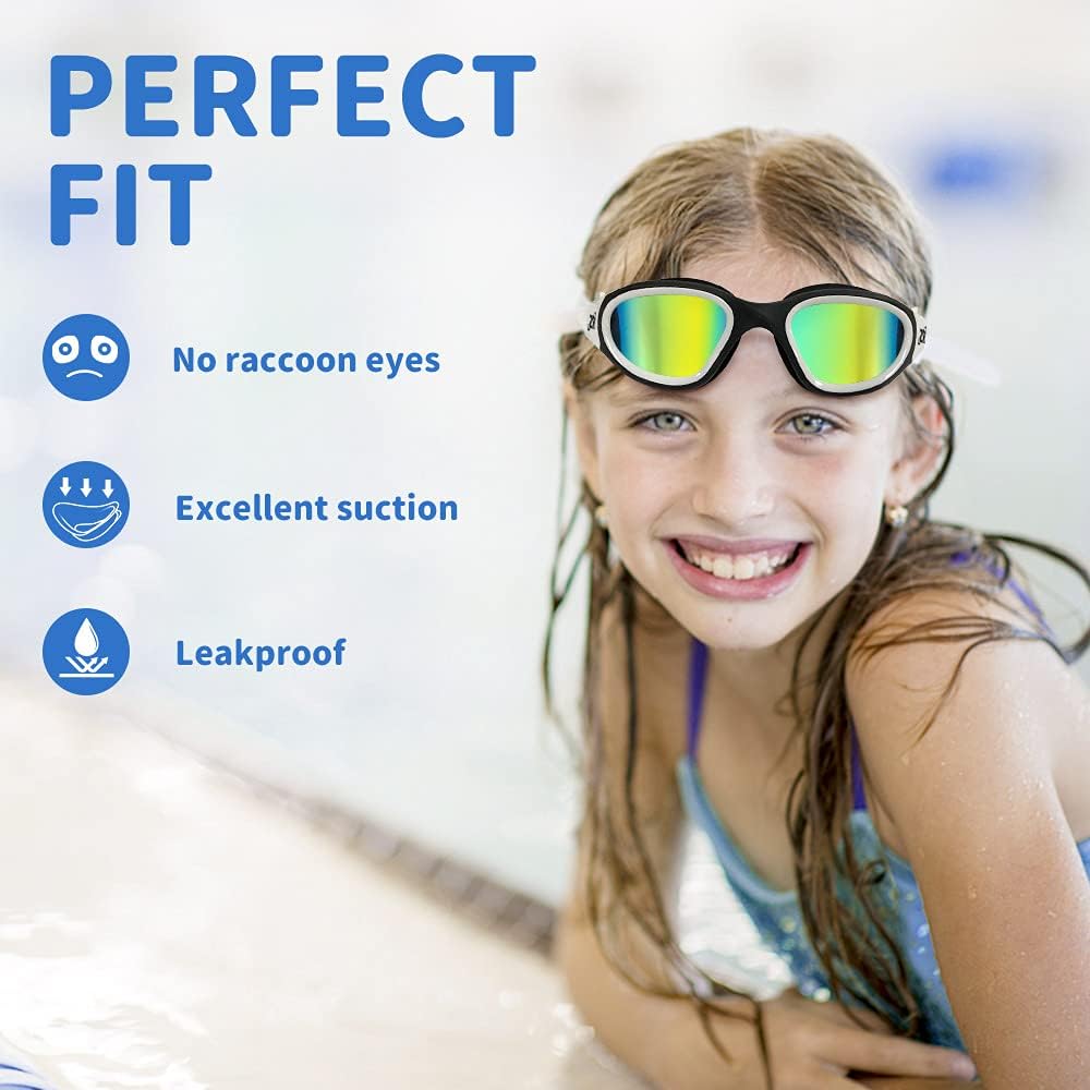 ZIONOR Kids Swim Goggles - G1 MINI UV Protection & Anti-Fog Design for Ages 6-14