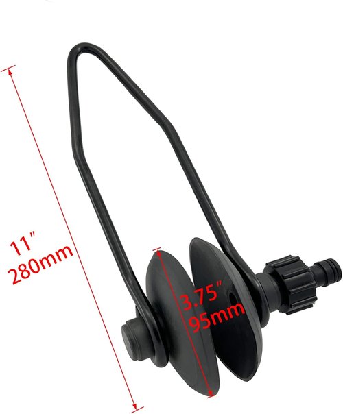 ISURE MARINE Universal Round Muff Motor Flusher - Efficiently Flush Sand, Silt & Salt | Boat Motor Care