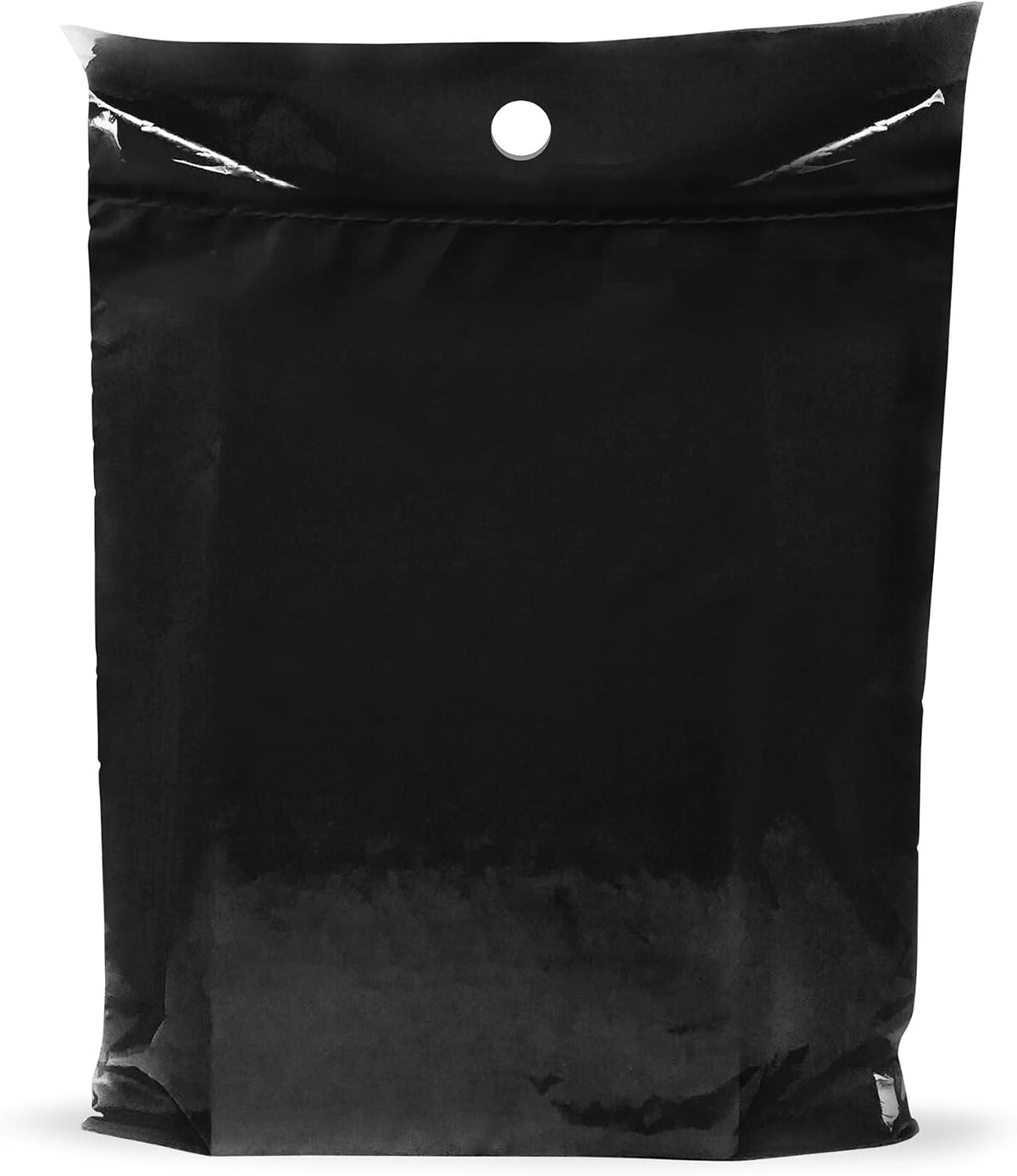 9x12 Black Disposable Car Trash Bags, Leak-proof, Small Size, 50 Pack, 2 Mil Thick, with Die-Cut Handles by PPB