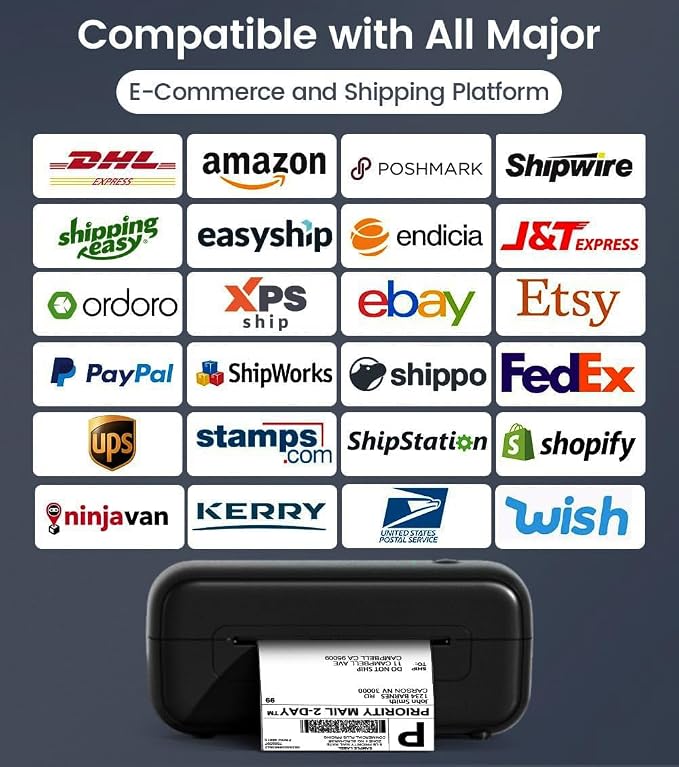 Phomemo Shipping Label Printer- 4x6 Bluetooth Thermal Address Label Printer