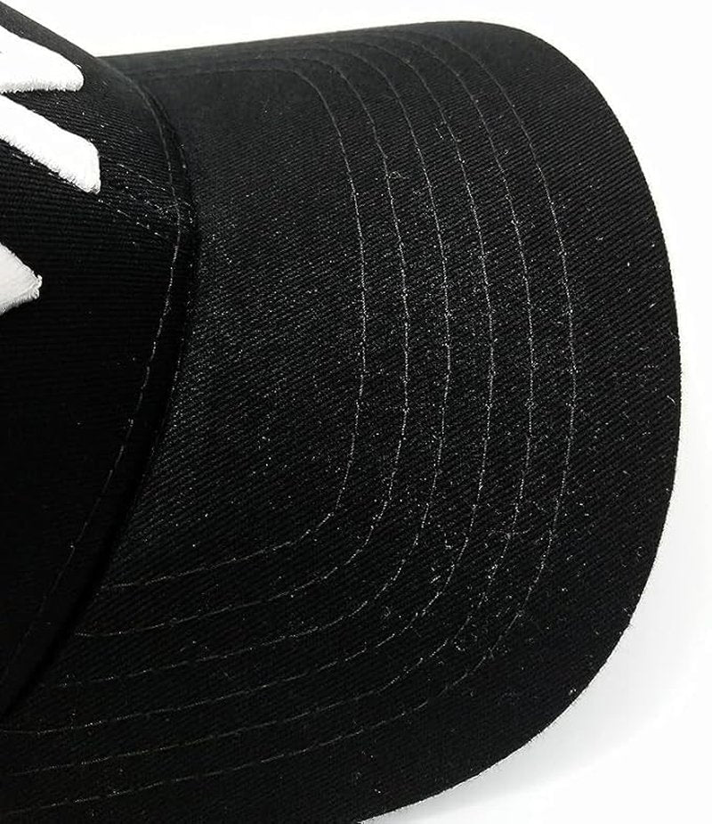 United S New York Cap for Men and Women | N&Y Crafted from Cotton | Good Material with Exquisite Embroidery | Adjustable Buckle Black