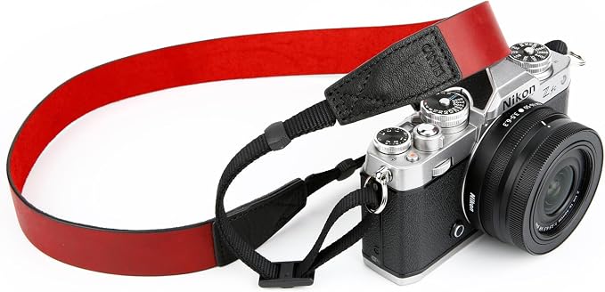 Crazy Horse Leather Camera Strap, Vintage Camera Strap, Adjustable Camera Neck