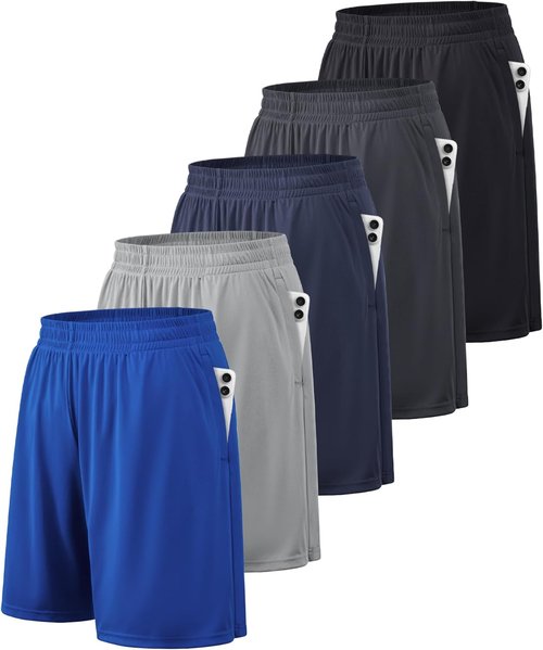 BALENNZ Men's Athletic Shorts - Quick Dry Activewear with Pockets & Elastic Waistband