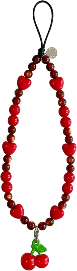 Drawwind Phone Charm Beaded Wristlet Strap Universal Cell Phone Lanyard Cute