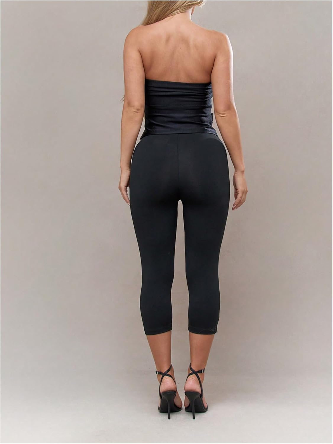 Verdusa Women's Capri Leggings - High Waisted Workout Pants for Ultimate Comfort | Knee Length