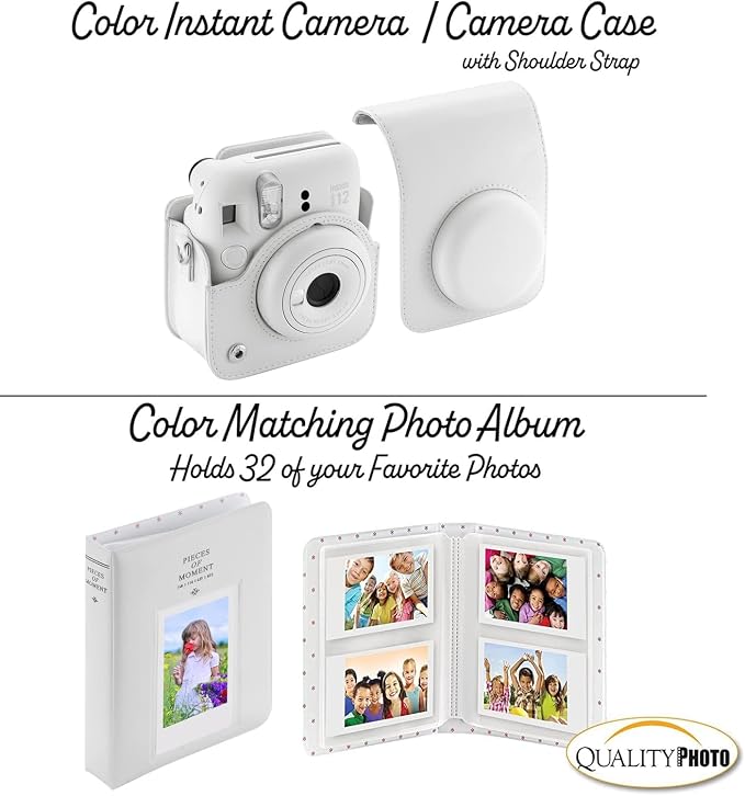 Fujifilm Instax Mini 12 Instant Camera + 60 Photo Prints + Quality Photo Value