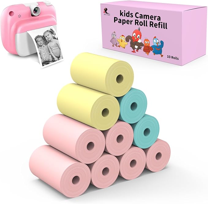 10 Rolls Kids Camera Paper Roll Refill