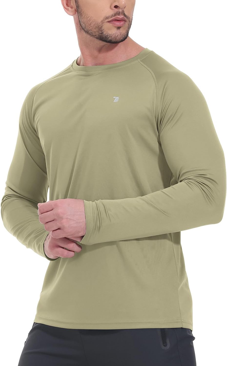 TBMPOY Men's Long Sleeve Sun Protection Hiking Shirt - Lightweight UPF 50+ UV Blocker for Fishing & Swimming