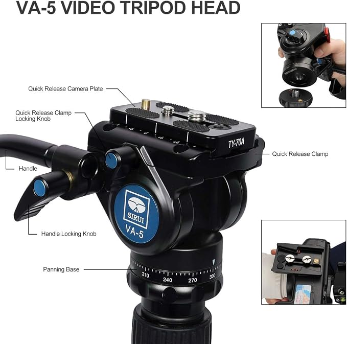 SIRUI Aluminum Camera Tripod Monopod