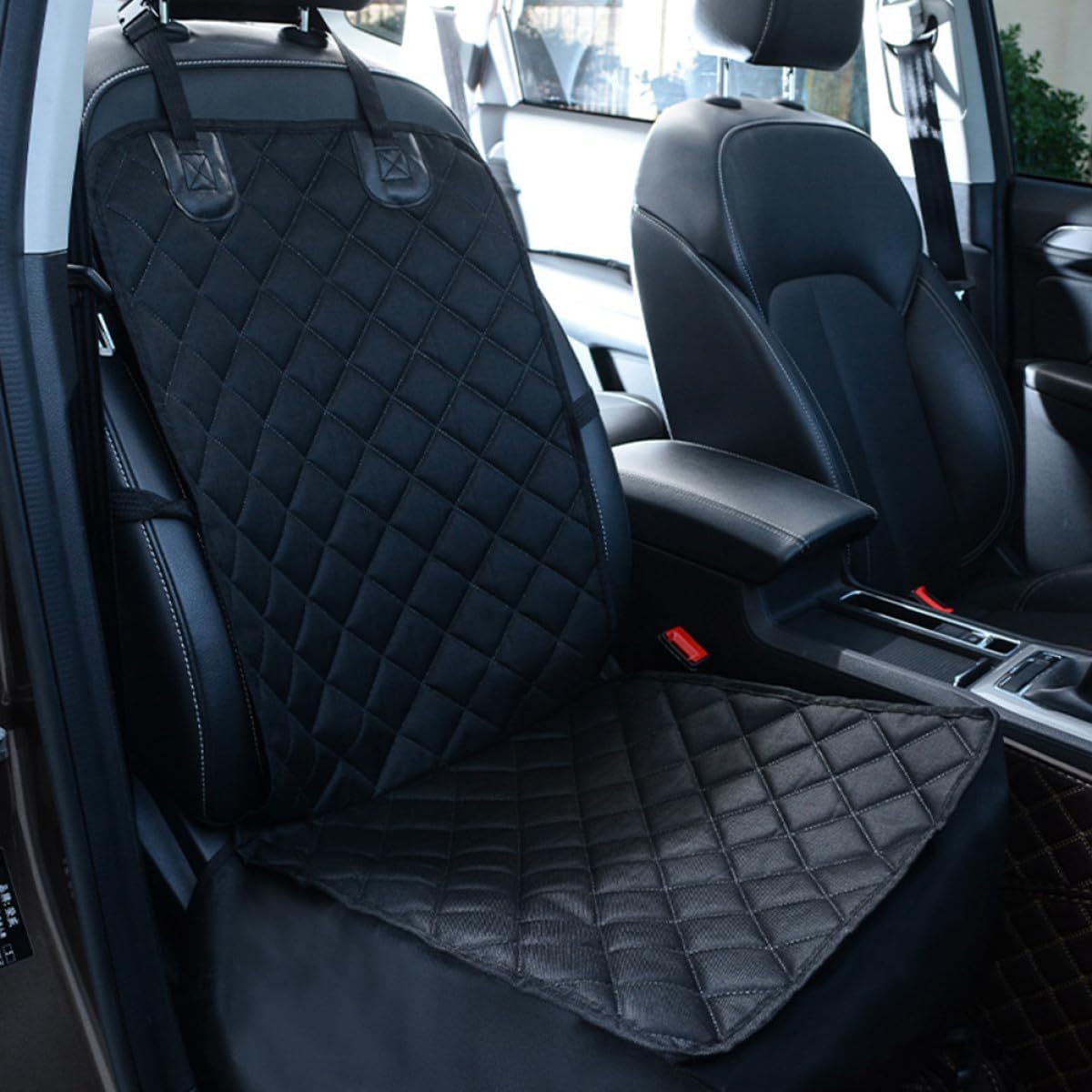 Waterproof Dog Seat Cover and Pet Car Seat Mat with Non-Slip Backing, Sturdy Oxford Fabric, Large Size for Backseat Protection, Suitable for Dogs and Travel Use