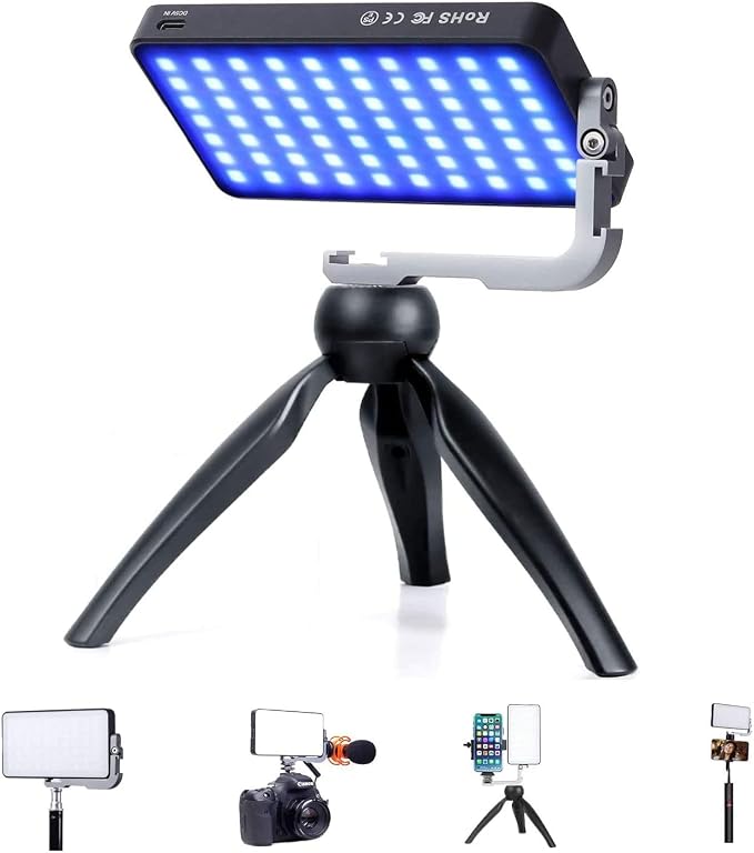 IVISII G2 Pocket RGB Camera Light, Built-in 7200mAh Rechargeable Battery