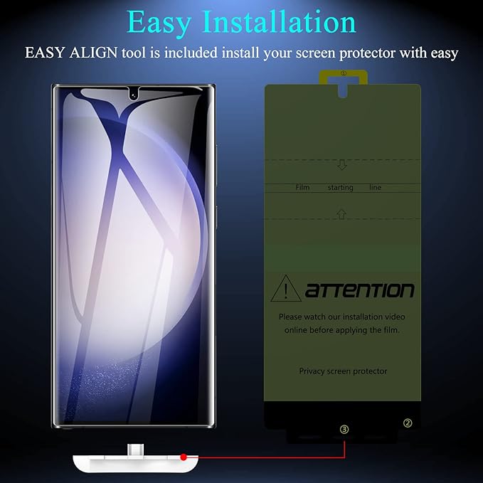 LYWHL, Anti-Spy Flexible Film Compatible Fingerprint + Camera Lens Glass