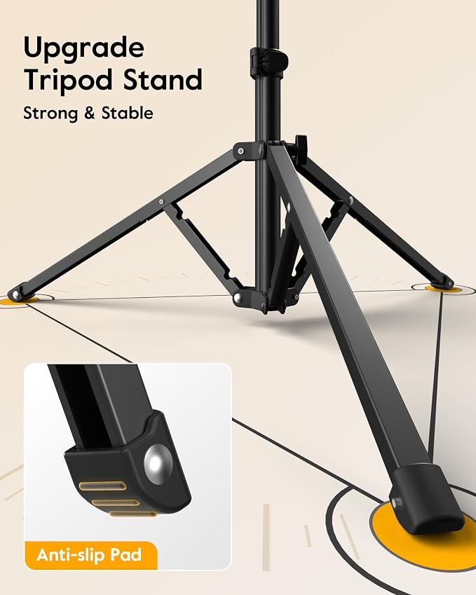 Soft Ring Light with Stand & Dual Phone Mount, LUXSURE Phone Tripod with Ring