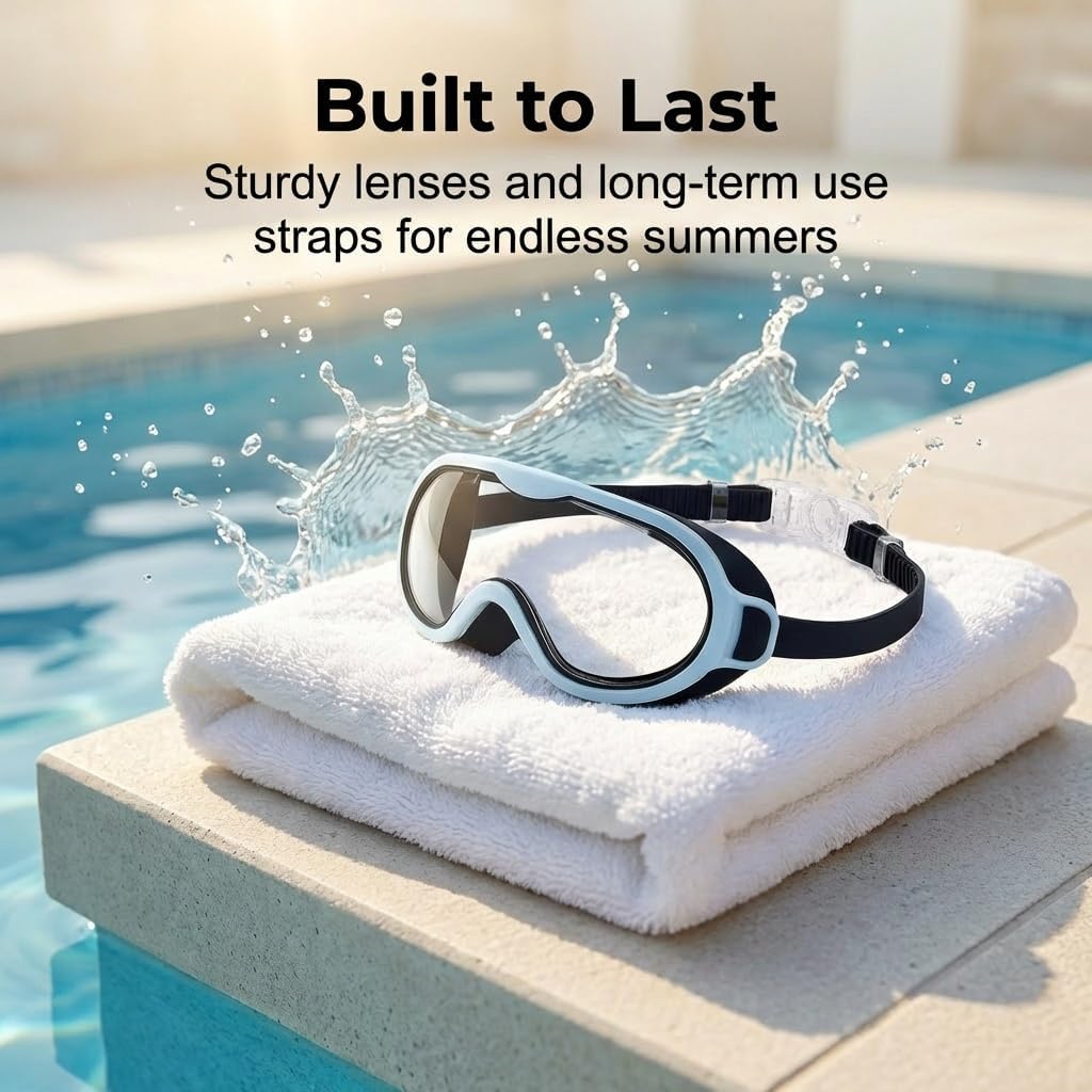 Skiennix Kids Swim Goggles - 2026 Waterproof Anti-Fog Design for Pool Training | Junior Size