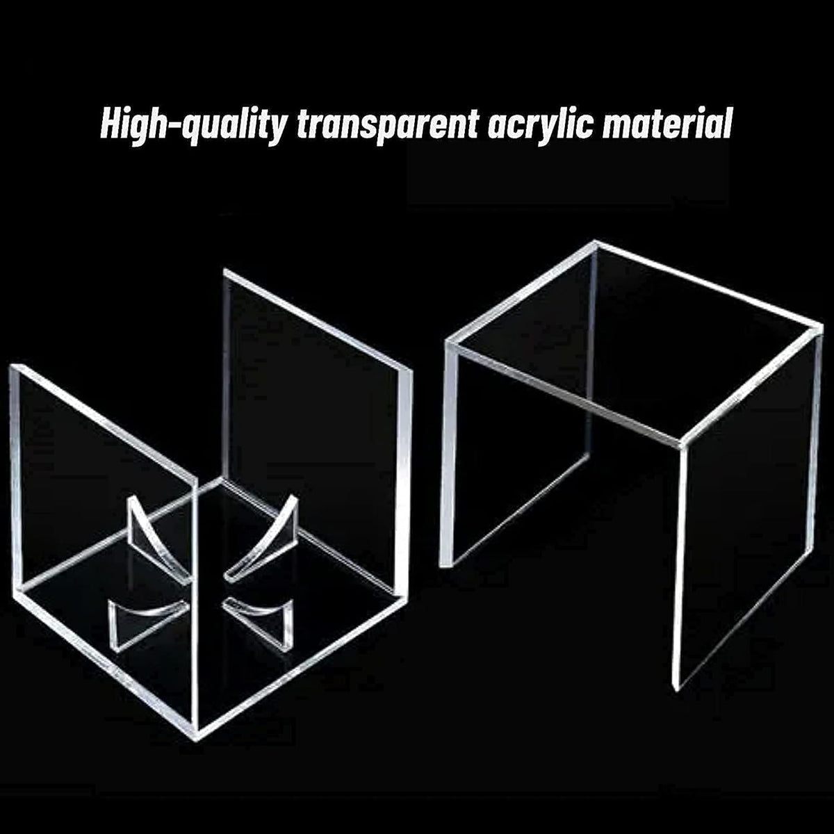 Skiennix Baseball Display Case - UV Protected Acrylic Cube for Memorabilia | 8 Pack Clear Showcase