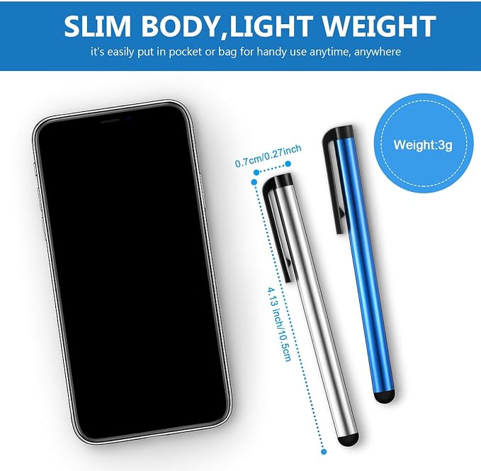Outus 120 Pieces Stylus Pen Universal Capacitive Stylus Slim Digital Pen