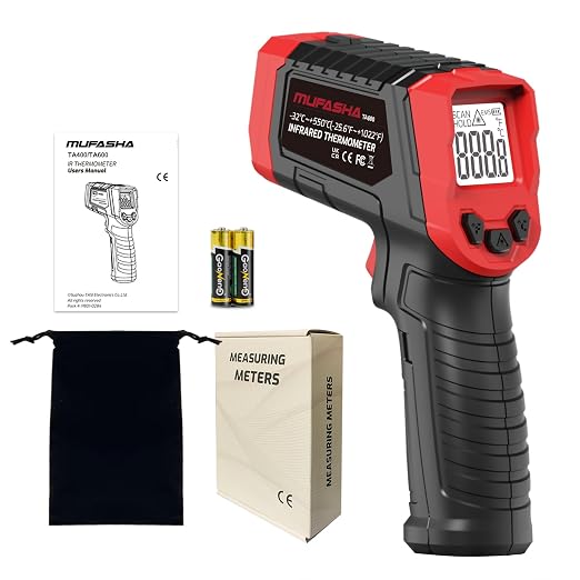 MUFASHA Infrared Thermometer Temperature Gun Laser High Temp Thermometer