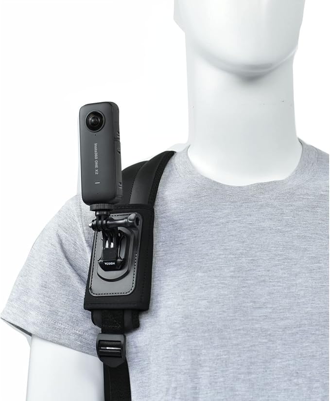 Action Camera Backpack Mount | GoPro Hero 13/12/11 Compatible, Insta360