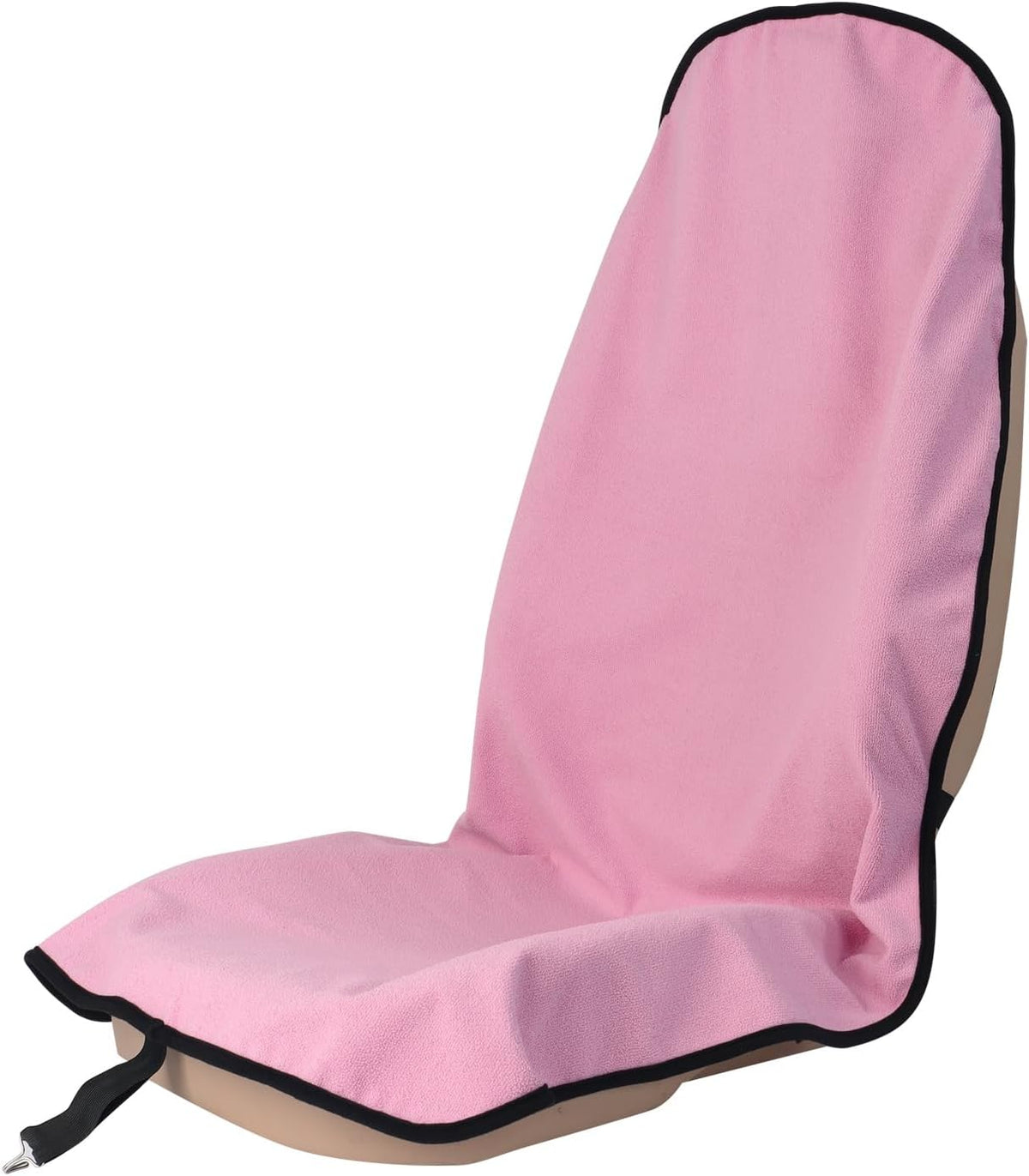Sweat Towel Car Seat Cover Protector Front Seats for Gym Workout, Running, Swimming, Beach and Hiking, Waterproof Universal Seat Cover for Car, Trucks, Van & SUV (1, Pure Pink, Front)