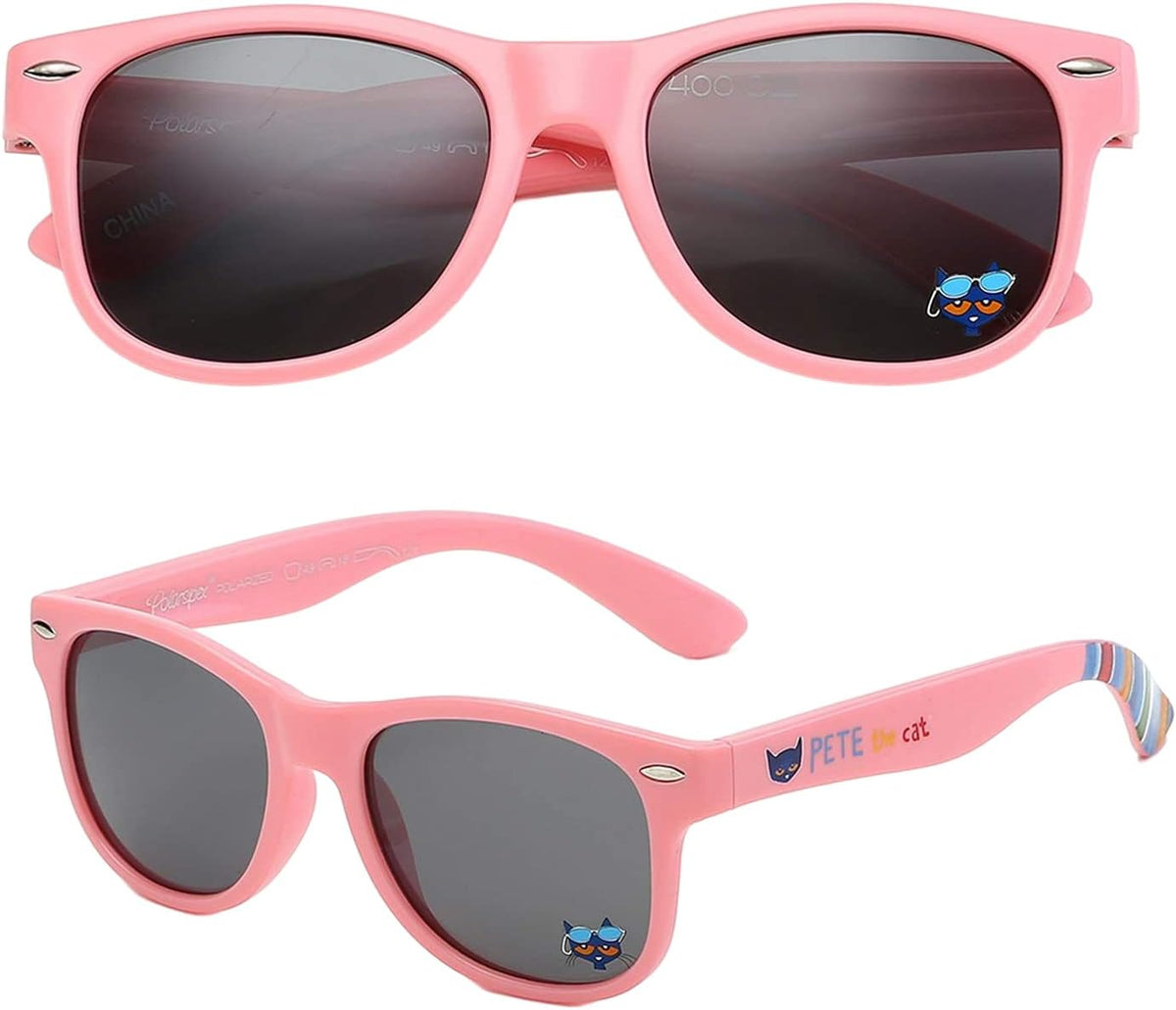 Pete the Cat Polarized Retro Sunglasses for Kids - BPA Free, Stylish & Safe for Toddlers