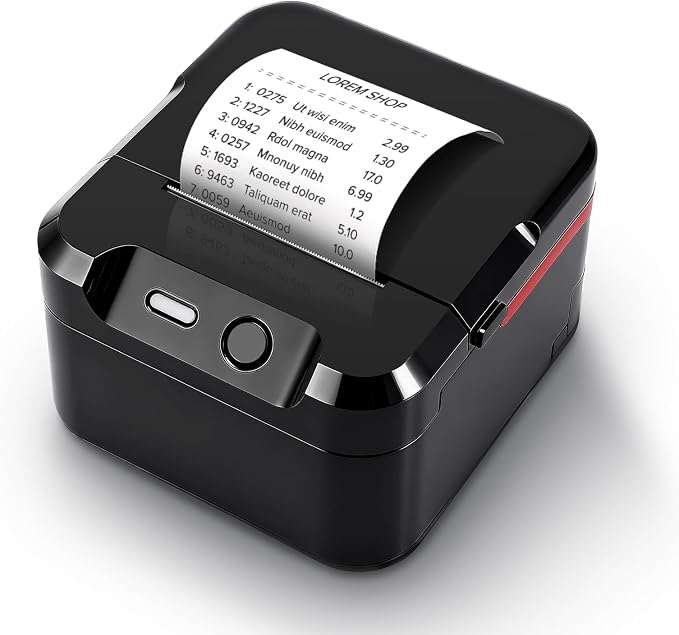 POS Printer, 58mm USB Thermal Receipt Printer, Restaurant Kitchen Printer