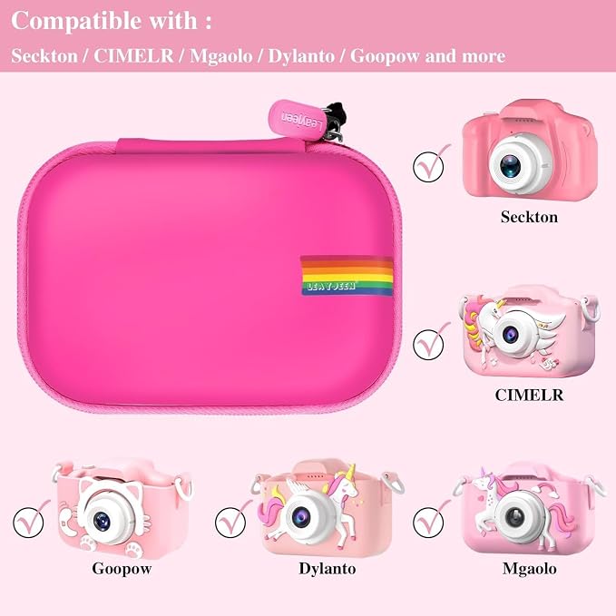 Leayjeen Kids Camera Case Compatible