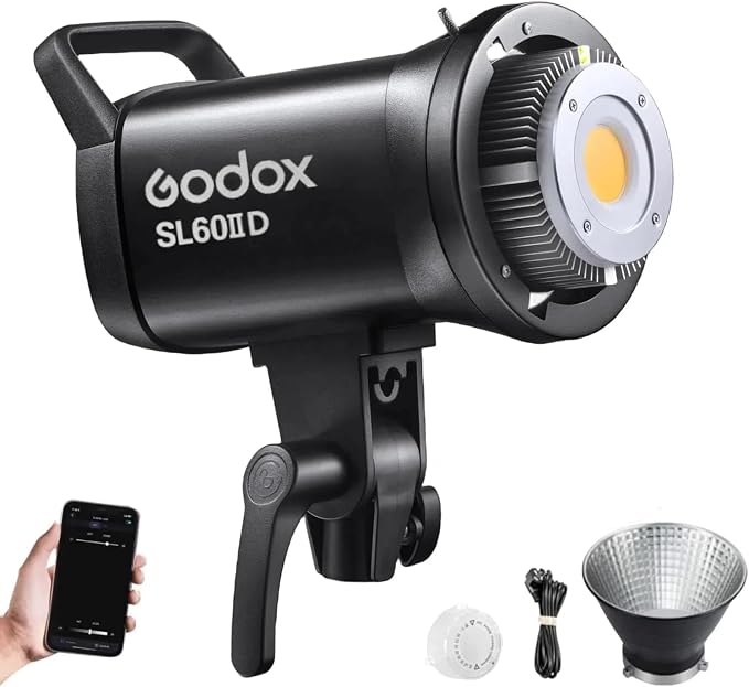 Godox SL60IID 70W LED Video Light, 18600Lux@1M 5600K LED Continuous Light