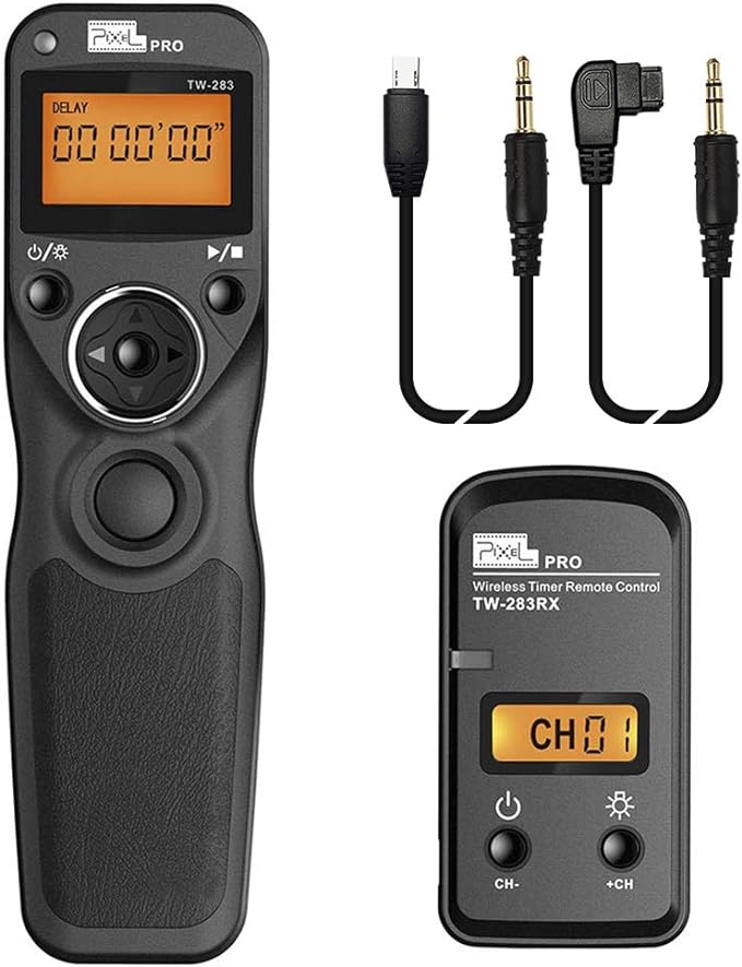 Remote Control Compatible for Sony, Pixel Wireless Shutter Release Cable TW-283