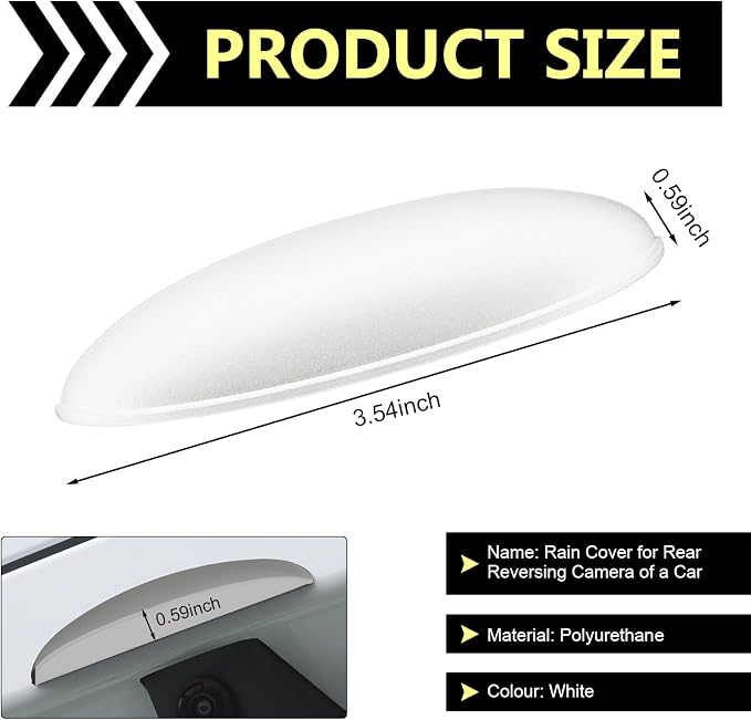 Car Rear View Camera Anti-Rain Cover, ABS Reversing Camera Protection