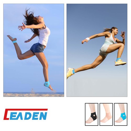 IEADEN Precut Kinesiology Tape for Ankle, 20 Pcs - Ankle Support & Stability, Ankle Pain Relief - Waterproof & Elastic, Breathable Hypoallergenic Latex-Free Tape, Black