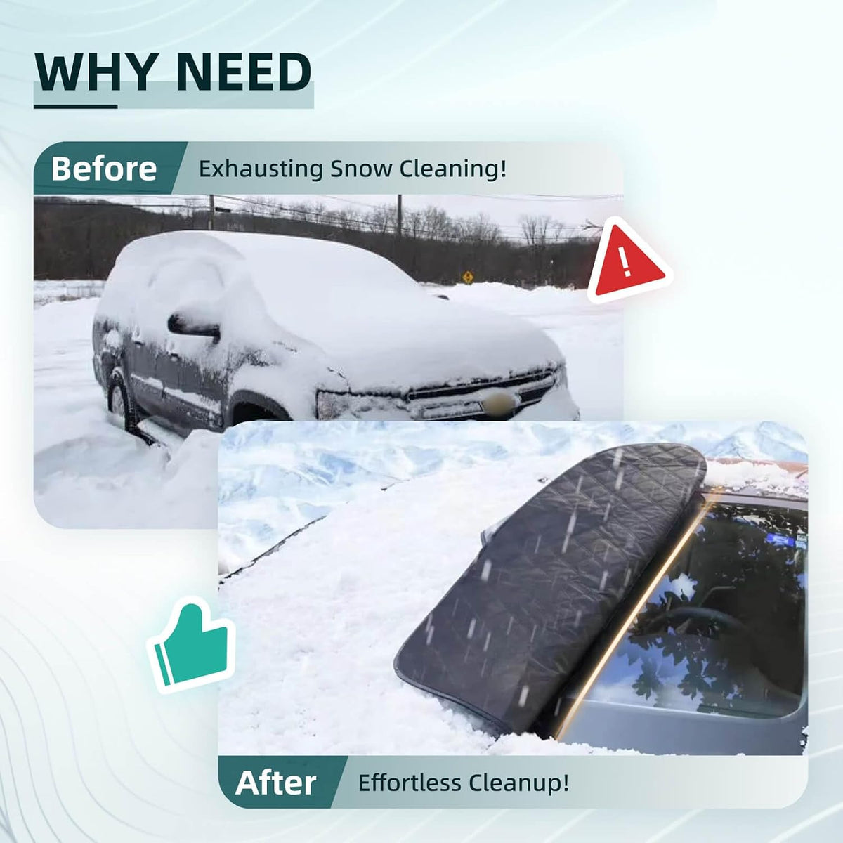 Car Windshield Cover Compatible with Toyota Camry 2025-2016 Custom Fit LE XSE XLE Hybrid SE Sedan New Upgraded Magnetic Windproof Sunshade Cover 4-Layer Protection Ice, UV,Frost Wiper &amp; Mirror Covers