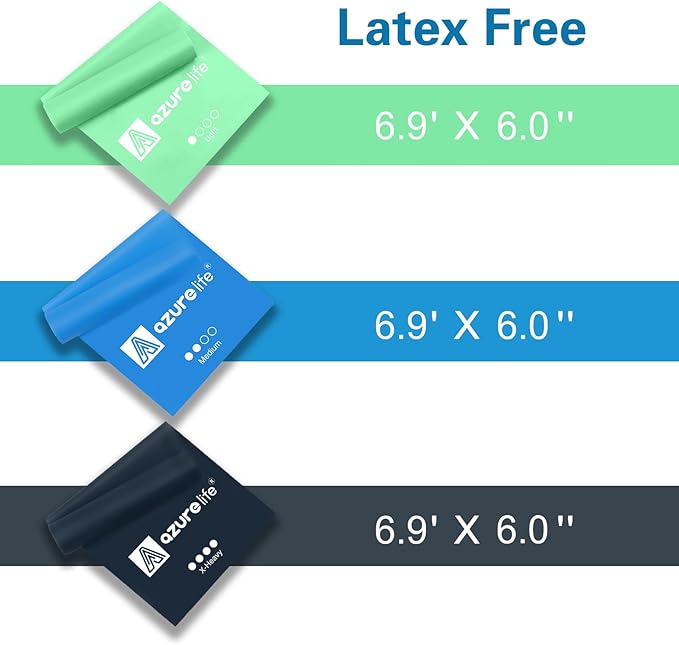 Resistance Bands,Professional Long Non-Latex Elastic Stretch Bands,Exercise Bands for Physical Therapy, Yoga, Pilates, Rehab, at-Home or The Gym Workouts, Strength Training