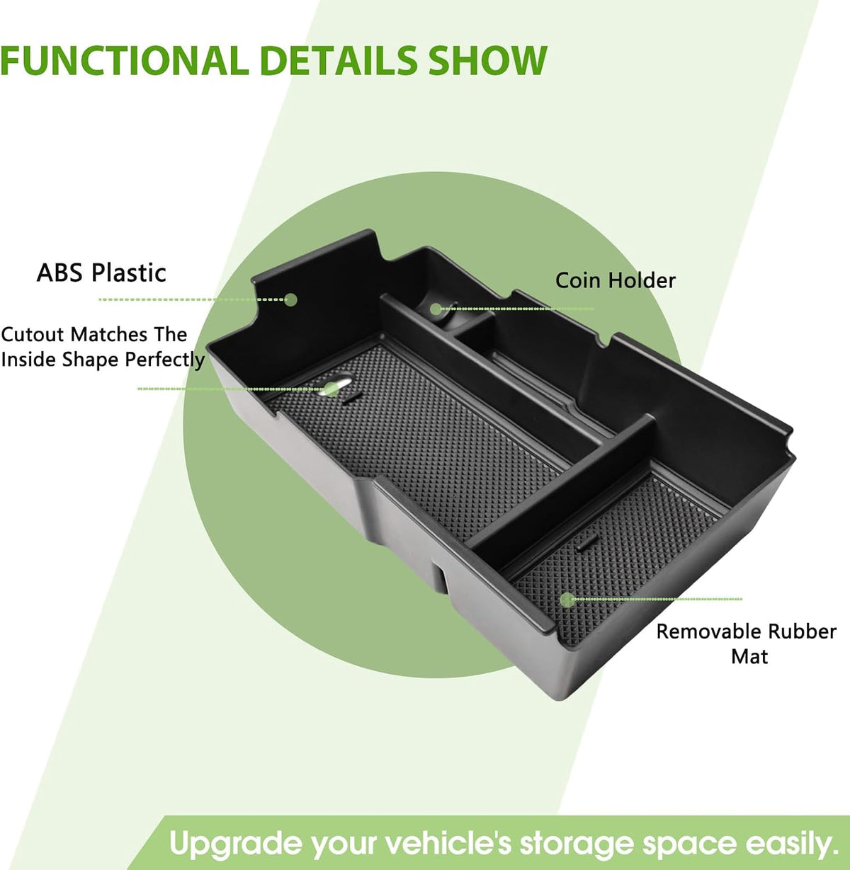HGWEI Center Console Organizer for 2025 2026 Chevrolet Equinox Accessories