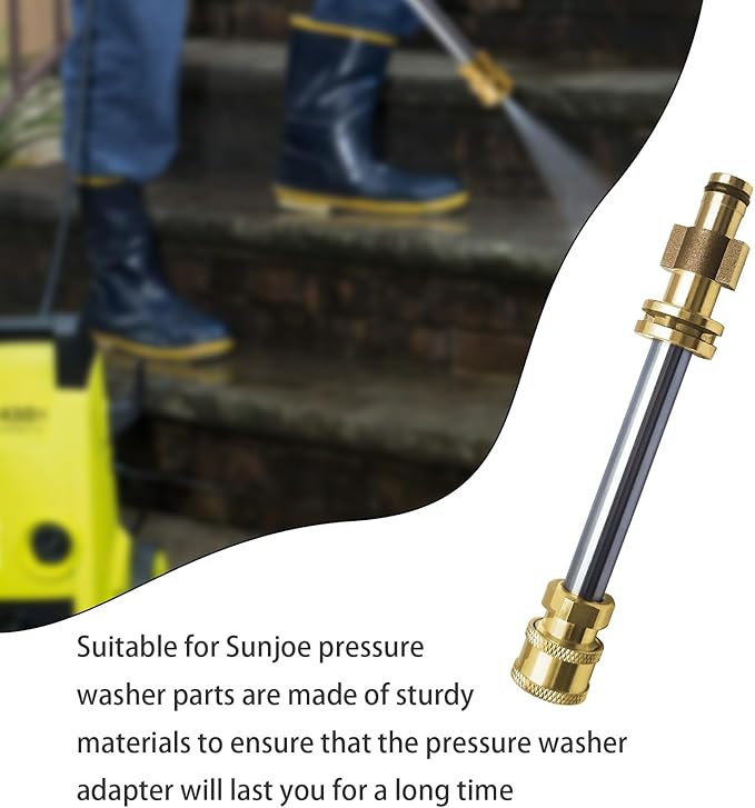 1/4 Inch Quick Connectoris Suitable for Sun Joe Pressure Washer Accessories SPX200 SPX201E SPX205E-MAX SPX1500 SPX4003 SPX2500 SPX2598 SPX6000 Pressure Washer Adapter Suitable for Truper Hila 1600